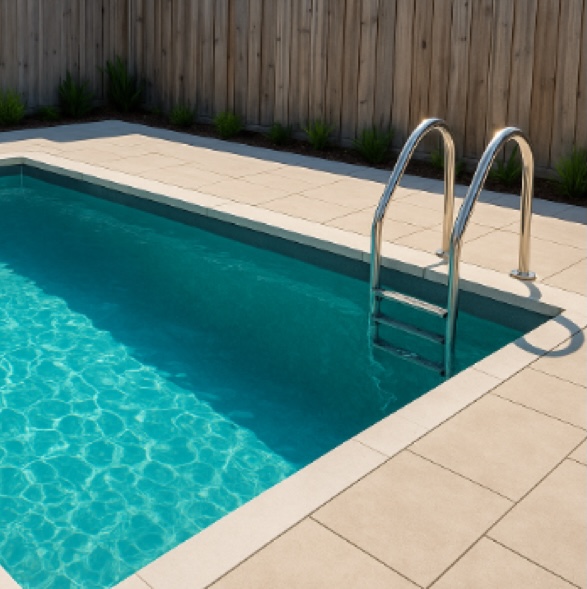 Vista panoramica de piscina construida por Anautilus